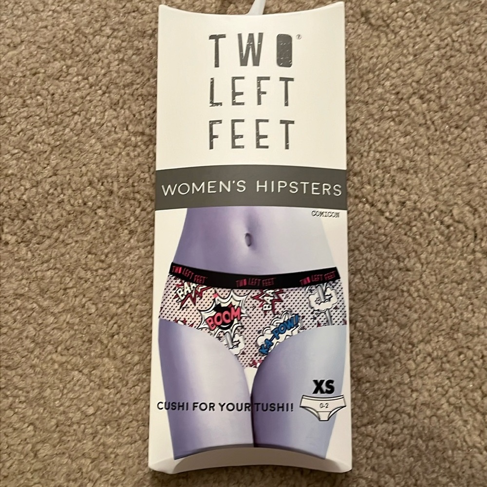 \NWT Two Left Feet COMICON A Women's Cotton Hipsters Underwear